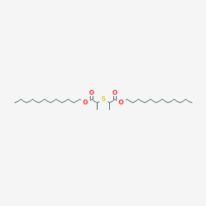 molecular formula C30H58O4S B14705447 Didodecyl 2,2'-sulfanediyldipropanoate CAS No. 20611-90-9