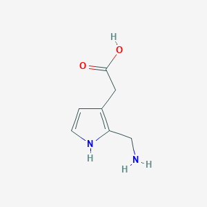 [2-(Aminomethyl)-1H-pyrrol-3-yl]acetic acid