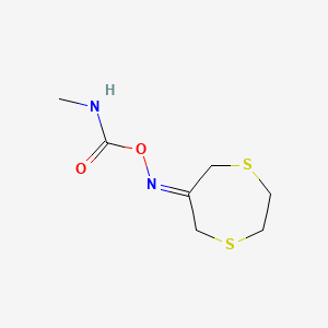 1,4-Dithiepan-6-one, O-((methylamino)carbonyl)oxime