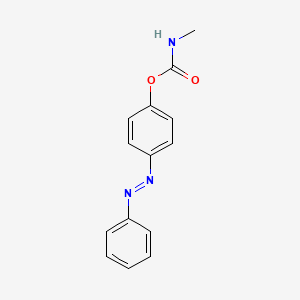 molecular formula C14H13N3O2 B14705508 4-[(e)-Phenyldiazenyl]phenyl methylcarbamate CAS No. 13613-39-3