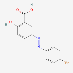 Salicylic acid, 5-((p-bromophenyl)azo)-