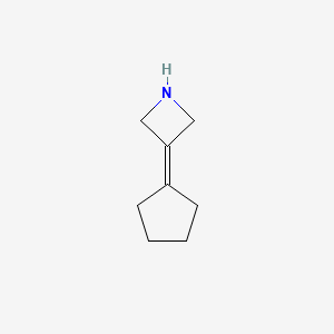molecular formula C8H13N B1470558 3-Cyclopentylideneazetidine CAS No. 1517548-66-1