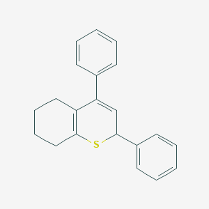 molecular formula C21H20S B14705594 2H-1-Benzothiopyran, 5,6,7,8-tetrahydro-2,4-diphenyl- CAS No. 24562-68-3