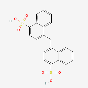 molecular formula C21H16O6S2 B14705596 Methylenedinaphthalenesulfonic acid CAS No. 25377-91-7