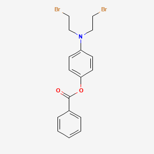 p-(Bis(2-bromoethyl)amino)phenol benzoate