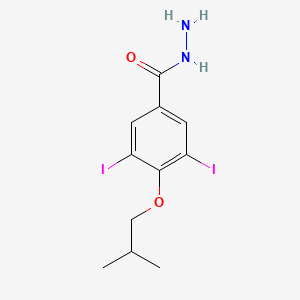 molecular formula C11H14I2N2O2 B14705659 Benzoic acid, 3,5-diiodo-4-isobutoxy-, hydrazide CAS No. 24022-29-5