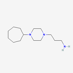 3-(4-Cycloheptylpiperazin-1-yl)propan-1-amine