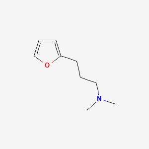 molecular formula C9H15NO B14705671 2-Furanpropylamine, N,N-dimethyl- CAS No. 25435-32-9