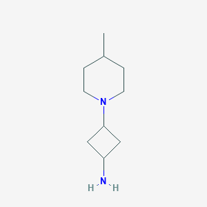 molecular formula C10H20N2 B1470569 3-(4-Methyl-1-piperidinyl)cyclobutanamine CAS No. 1504718-78-8