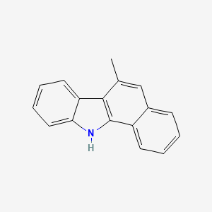 molecular formula C17H13N B14705691 6-Methyl-11H-benzo[A]carbazole CAS No. 14842-92-3