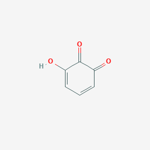 molecular formula C6H4O3 B14705700 3-Hydroxycyclohexa-3,5-diene-1,2-dione CAS No. 15258-70-5