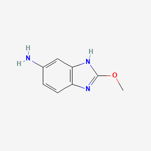 molecular formula C8H9N3O B1470572 2-methoxy-1H-1,3-benzodiazol-5-amine CAS No. 1508403-00-6