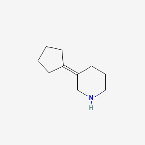 molecular formula C10H17N B1470574 3-Cyclopentylidenepiperidine CAS No. 1508896-31-8