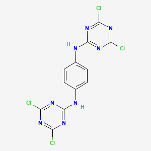 N~1~,N~4~-Bis(4,6-dichloro-1,3,5-triazin-2-yl)benzene-1,4-diamine