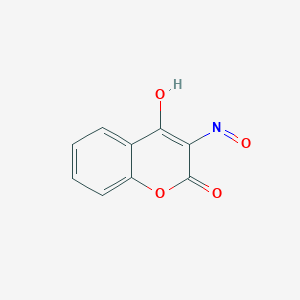 molecular formula C9H5NO4 B14705767 3-Nitroso-4-hydroxycoumarin CAS No. 22308-86-7