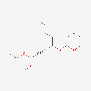 2-[(1,1-Diethoxynon-2-YN-4-YL)oxy]oxane