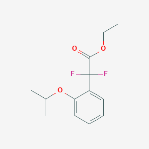 molecular formula C13H16F2O3 B1470577 Ethyl 2,2-difluoro-2-(2-isopropoxyphenyl)acetate CAS No. 1394932-77-4