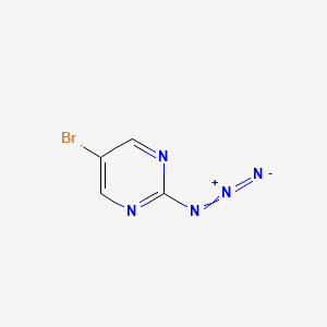 molecular formula C4H2BrN5 B1470579 2-Azido-5-bromopyrimidine CAS No. 1510176-76-7
