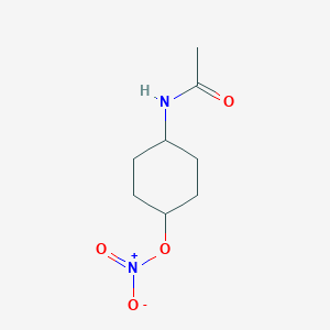 molecular formula C8H14N2O4 B147058 (4-Acetamidocyclohexyl) nitrate CAS No. 137213-91-3