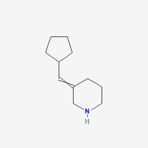 molecular formula C11H19N B1470580 3-(Cyclopentylmethylidene)piperidine CAS No. 1563289-40-6