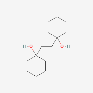 molecular formula C14H26O2 B14705814 1,1'-Ethylenedicyclohexanol CAS No. 24434-24-0