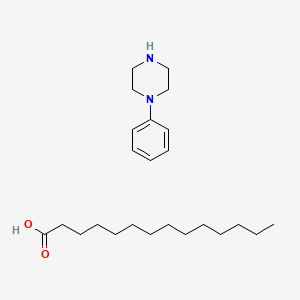 1-phenylpiperazine;tetradecanoic acid