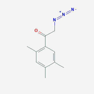 molecular formula C11H13N3O B1470586 2-Azido-1-(2,4,5-trimethylphenyl)ethan-1-one CAS No. 1500934-78-0