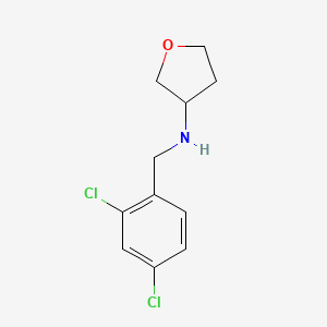 N-[(2,4-dichlorophenyl)methyl]oxolan-3-amine