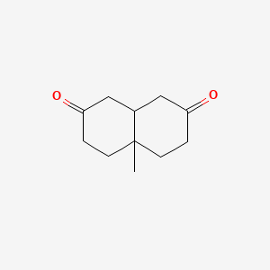 2,7(1H,3H)-Naphthalenedione, hexahydro-4a-methyl-, cis-