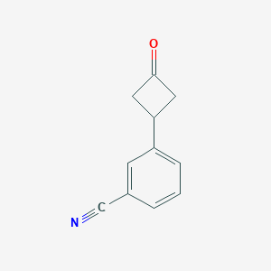 molecular formula C11H9NO B1470596 3-(3-Oxocyclobutyl)benzonitrile CAS No. 1544848-55-6