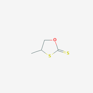 molecular formula C4H6OS2 B14705971 4-Methyl-1,3-oxathiolane-2-thione CAS No. 21804-86-4