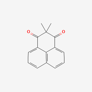 molecular formula C15H12O2 B14706007 2,2-Dimethylphenalene-1,3-dione CAS No. 20494-84-2