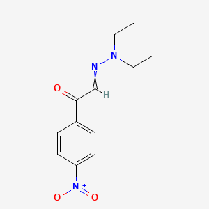 molecular formula C12H15N3O3 B14706057 2-(Diethylhydrazinylidene)-1-(4-nitrophenyl)ethanone CAS No. 24342-44-7