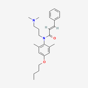 4'-Butoxy-N-(3-(dimethylamino)propyl)-2',6'-dimethylcinnamanilide