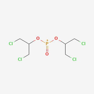 molecular formula C6H10Cl4O3P+ B14706069 Bis[(1,3-dichloropropan-2-yl)oxy](oxo)phosphanium CAS No. 14622-42-5