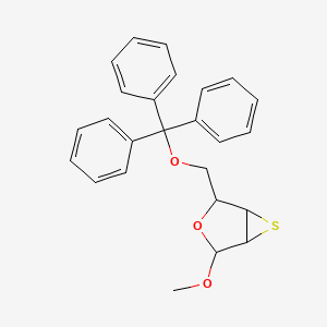 2-Methoxy-4-(trityloxymethyl)-3-oxa-6-thiabicyclo[3.1.0]hexane