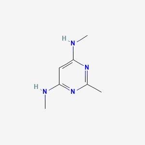 molecular formula C7H12N4 B1470609 N4,N6,2-trimethylpyrimidine-4,6-diamine CAS No. 1542129-05-4