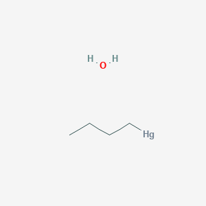 molecular formula C4H11HgO B14706112 Butylmercury;hydrate CAS No. 21467-88-9