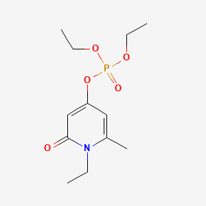 Phosphoric acid, diethyl 1-ethyl-1,2-dihydro-6-methyl-2-oxo-4-pyridinyl ester