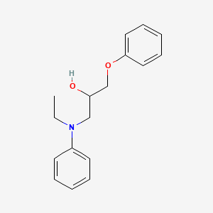 1-[Ethyl(phenyl)amino]-3-phenoxypropan-2-ol