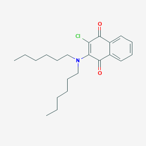 2-Chloro-3-(dihexylamino)naphthalene-1,4-dione