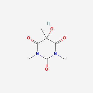 molecular formula C7H10N2O4 B14706309 2,4,6(1H,3H,5H)-Pyrimidinetrione, 5-hydroxy-1,3,5-trimethyl- CAS No. 23450-35-3