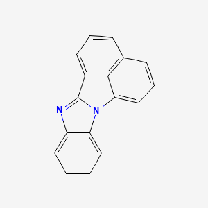 molecular formula C17H10N2 B14706316 Benz(3,4)indolo(1,2-a)benzimidazole CAS No. 20620-82-0