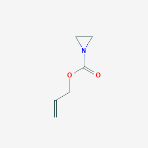 molecular formula C6H9NO2 B14706317 Prop-2-enyl aziridine-1-carboxylate CAS No. 24653-60-9