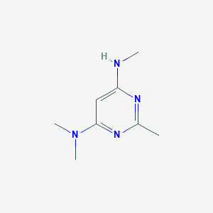 molecular formula C8H14N4 B1470632 N4,N4,N6,2-tetramethylpyrimidine-4,6-diamine CAS No. 1519522-72-5