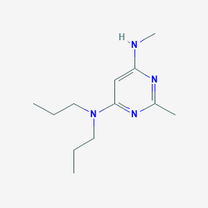 molecular formula C12H22N4 B1470638 N4,2-dimethyl-N6,N6-dipropylpyrimidine-4,6-diamine CAS No. 1513996-40-1