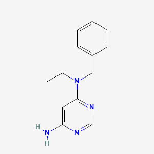 molecular formula C13H16N4 B1470639 N4-benzyl-N4-ethylpyrimidine-4,6-diamine CAS No. 1506965-25-8