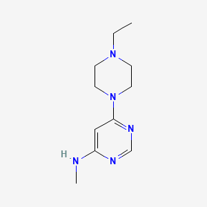 molecular formula C11H19N5 B1470642 6-(4-ethylpiperazin-1-yl)-N-methylpyrimidin-4-amine CAS No. 1535347-15-9