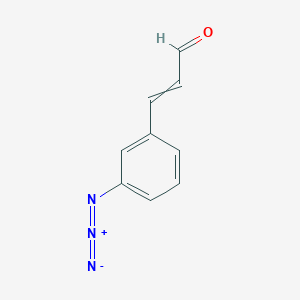 molecular formula C9H7N3O B14706428 3-(3-Azidophenyl)prop-2-enal CAS No. 22736-80-7