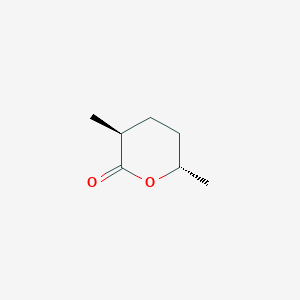 molecular formula C7H12O2 B14706447 (3S,6S)-3,6-dimethyloxan-2-one CAS No. 24405-12-7